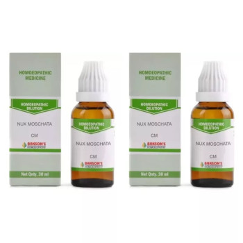 Bakson Nux Moschata CM CH (30ml, Pack of 2)