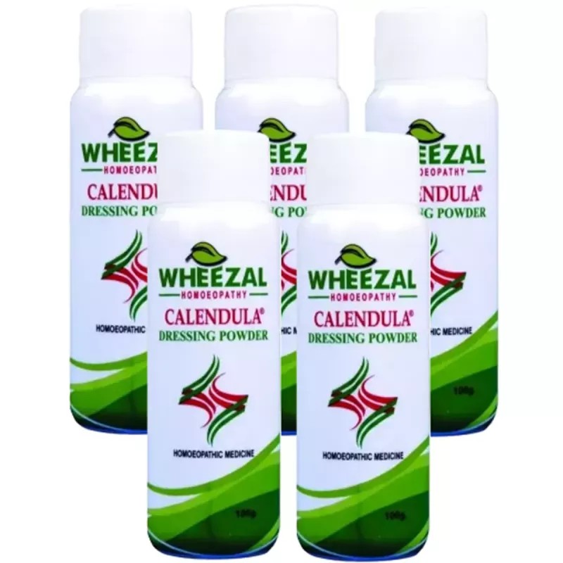 Wheezal Calendula Dressing Powder (100g, Pack of 5)