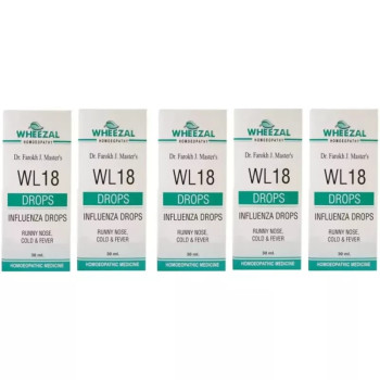 Wheezal WL-18 Influenza Drops (30ml, Pack of 5)