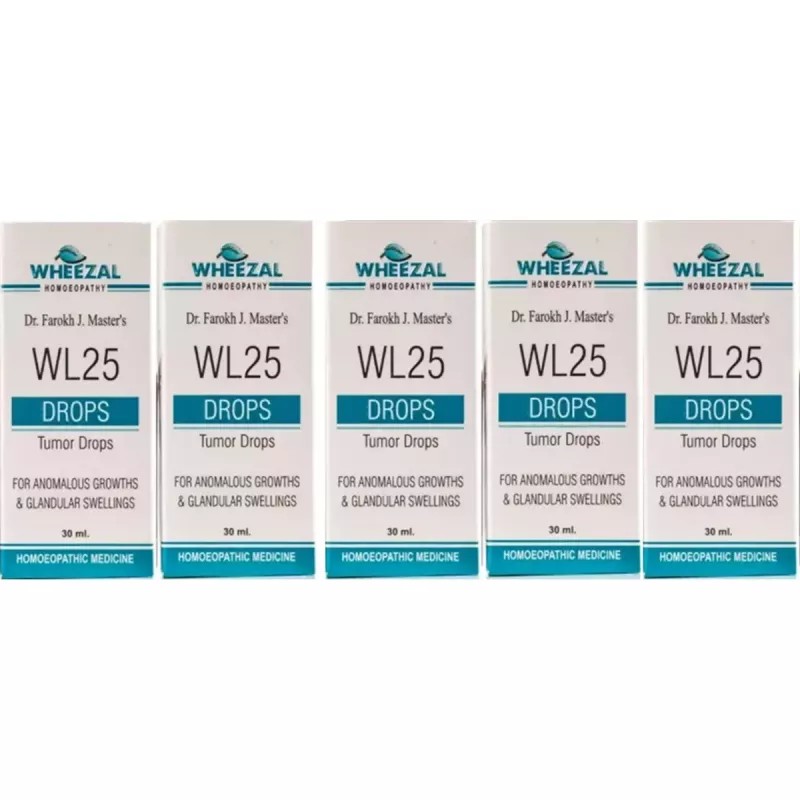 Wheezal WL-25 Tumor Drops (30ml, Pack of 5)