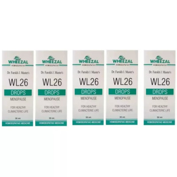 Wheezal WL-26 Menopause Drops (30ml, Pack of 5)