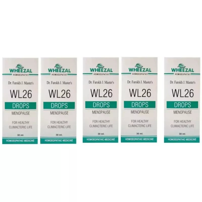 Wheezal WL-26 Menopause Drops (30ml, Pack of 5)