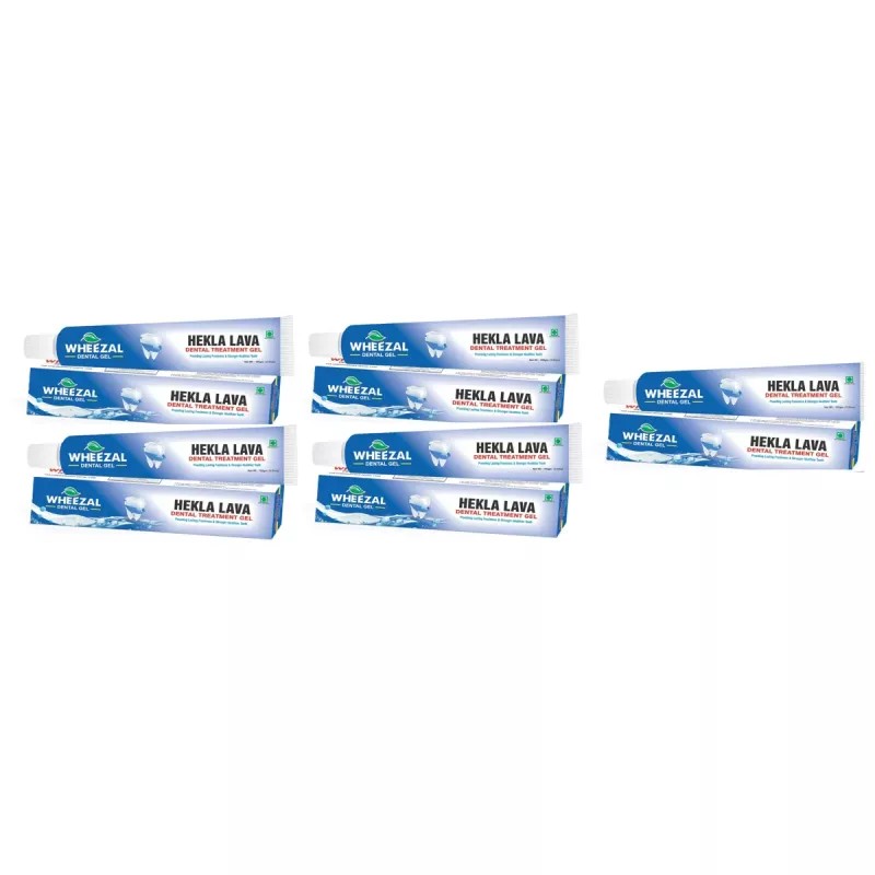 Wheezal Hekla Lava Dental Gel (100g, Pack of 5)