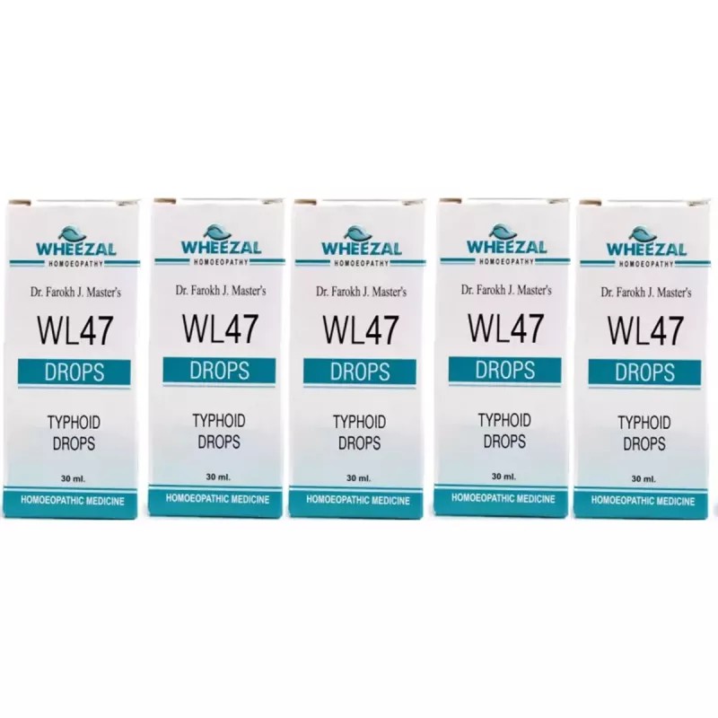 Wheezal WL-47 Typhoid Drops (30ml, Pack of 5)