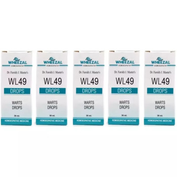 Wheezal WL-49 Warts Drops (30ml, Pack of 5)