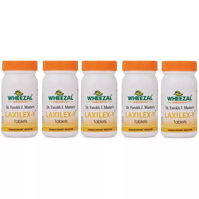 Wheezal Laxilex-Y Tablets (75tab, Pack of 5)