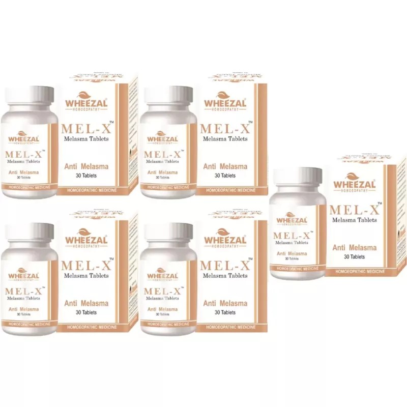 Wheezal Mel-X Melasma Tablets (30tab, Pack of 5)