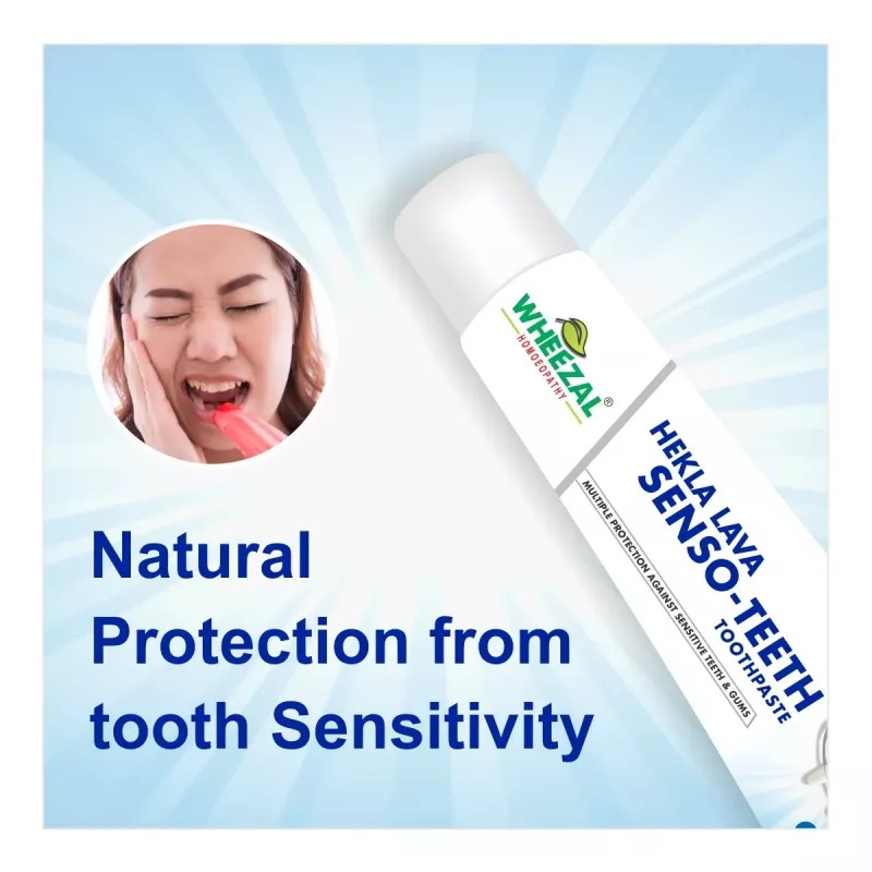 Wheezal Hekla Lava Senso Teeth Toothpaste (100g, Pack of 5)