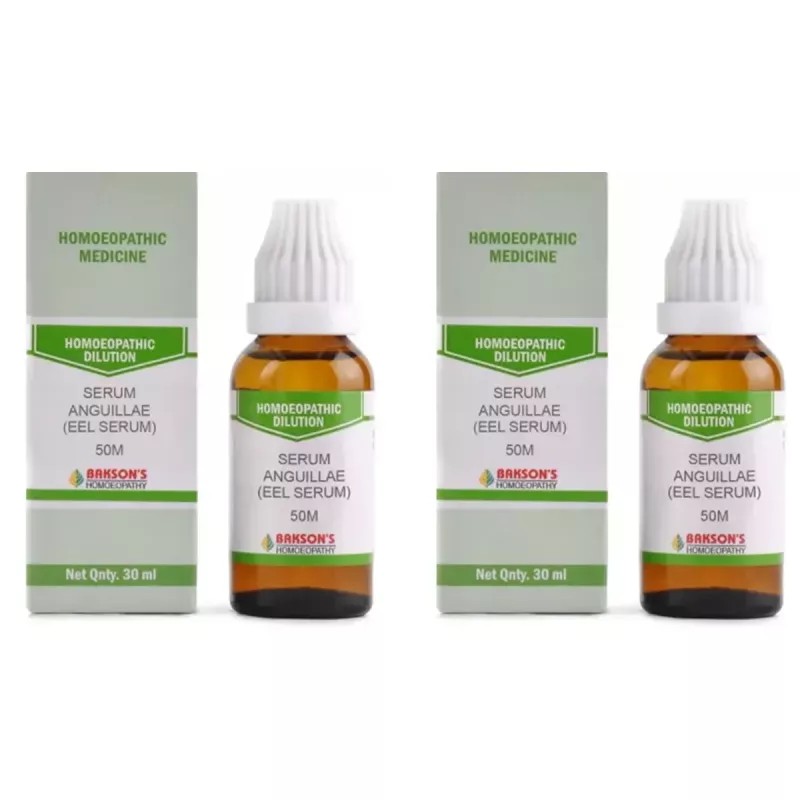 Bakson Serum Anguillae (Eel Serum) 50M CH (30ml, Pack of 2)