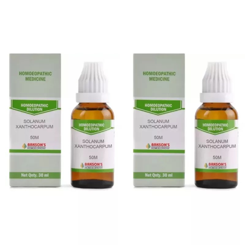 Bakson Solanum Xanthocarpum 50M CH (30ml, Pack of 2)