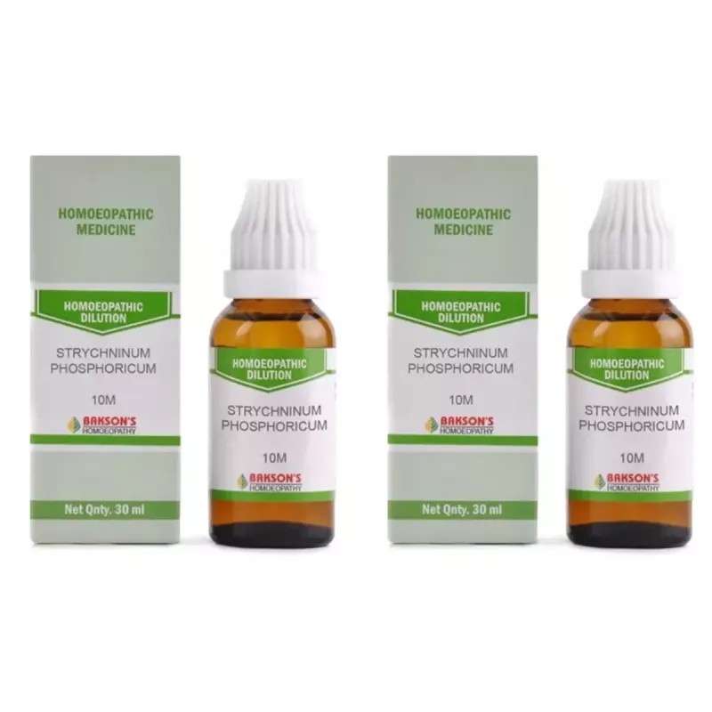 Bakson Strychninum Phosphoricum 10M CH (30ml, Pack of 2)