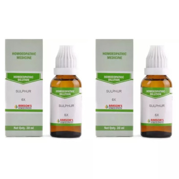 Bakson Sulphur 6X (30ml, Pack of 2)