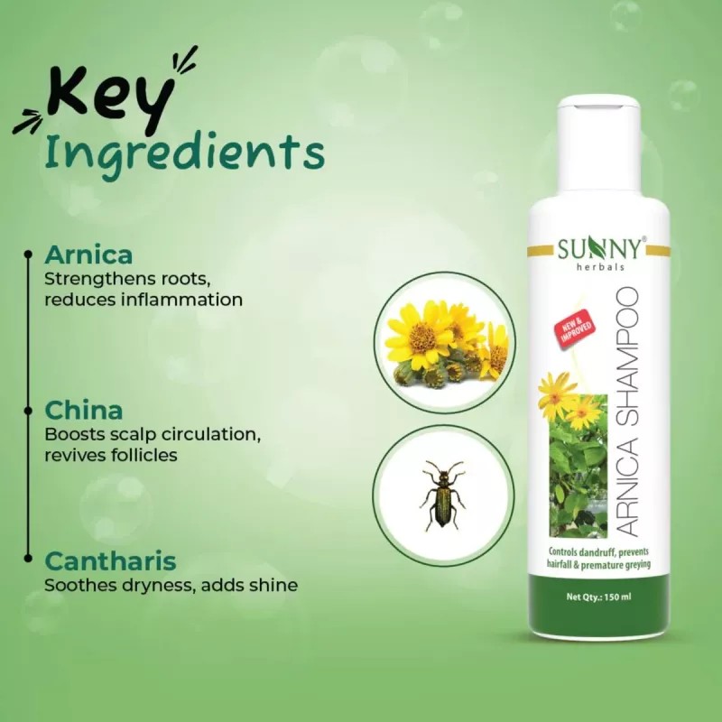 Bakson Sunny Arnica Shampoo (500ml, Pack of 2)