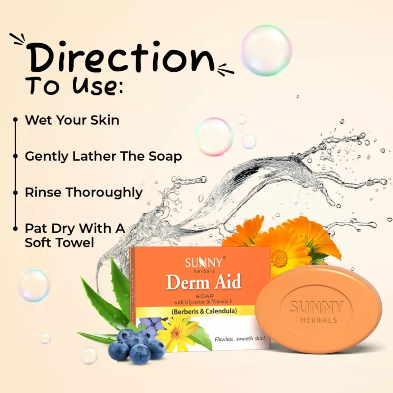 Bakson Sunny Derm Aid Soap (75g, Pack of 3)