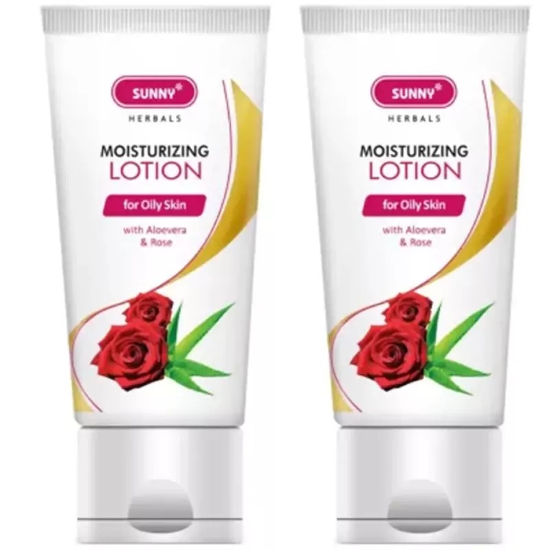 Bakson Sunny Moisturisation Lotion with Aloe Vera and Rose (100ml, Pack of 2)