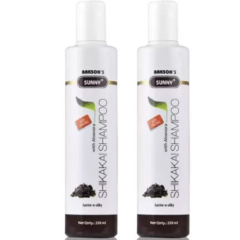 Bakson Sunny Shikakai Shampoo with Aloe Vera (250ml, Pack of 2)