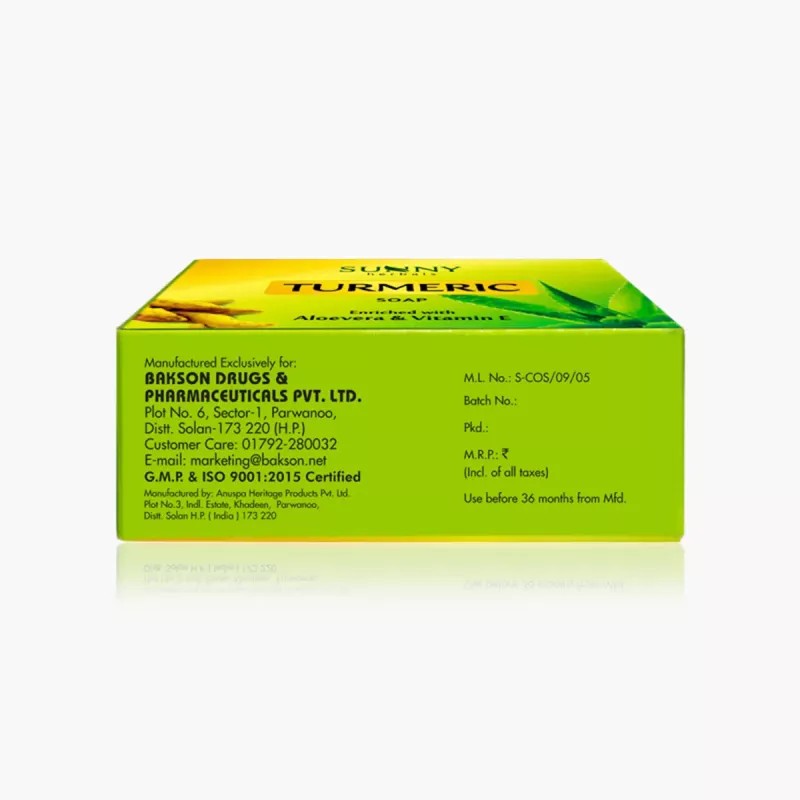 Bakson Sunny Turmeric Soap (75g, Pack of 2)