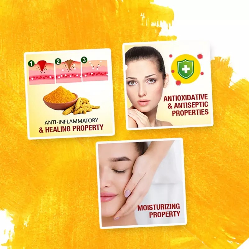 Bakson Sunny Turmeric Soap (75g, Pack of 2)