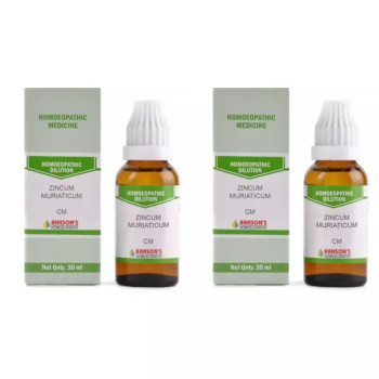 Bakson Zincum Muriaticum CM CH (30ml, Pack of 2)