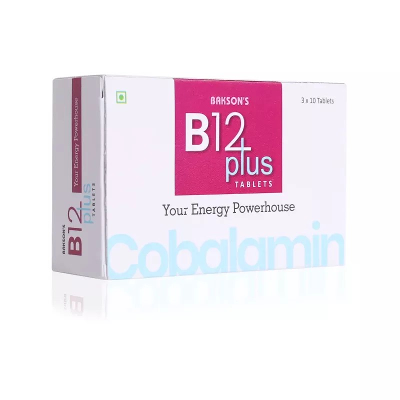 Bakson B12 Plus Tablets (30tab, Pack of 2)
