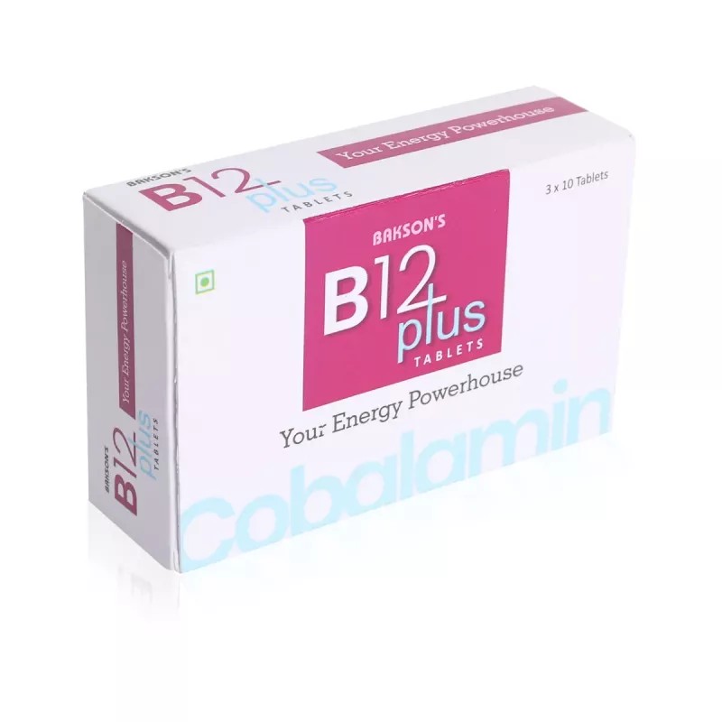 Bakson B12 Plus Tablets (30tab, Pack of 2)
