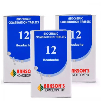 Bakson Biochemic Combination 12 (25g, Pack of 3)