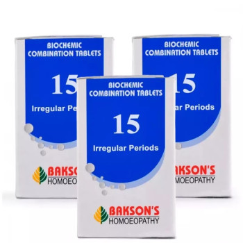 Bakson Biochemic Combination 15 (25g, Pack of 3)