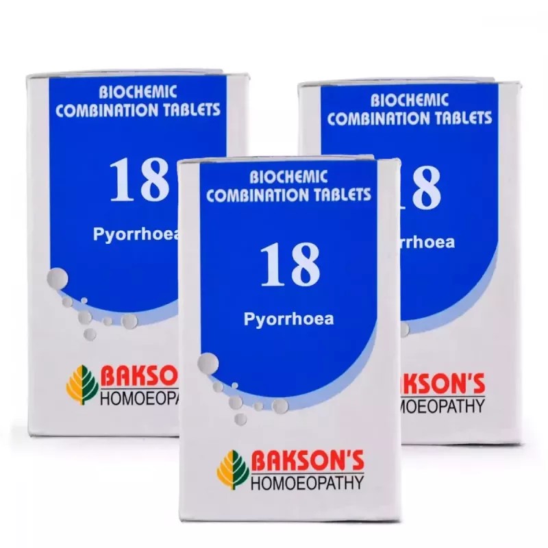 Bakson Biochemic Combination 18 (25g, Pack of 3)