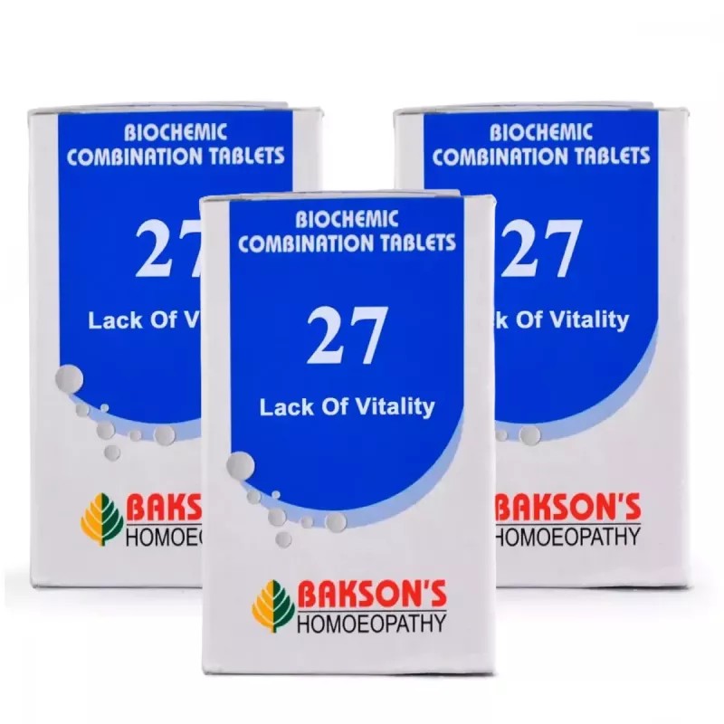 Bakson Biochemic Combination 27 (25g, Pack of 3)