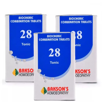 Bakson Biochemic Combination 28 (25g, Pack of 3)