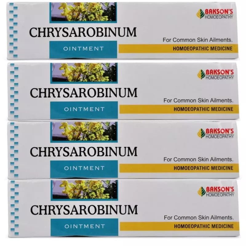 Bakson Chrysarobinum Ointment (25g, Pack of 4)