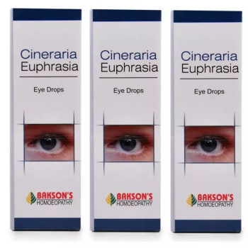Bakson Cineraria Euphrasia Eye Drops (10ml, Pack of 4)