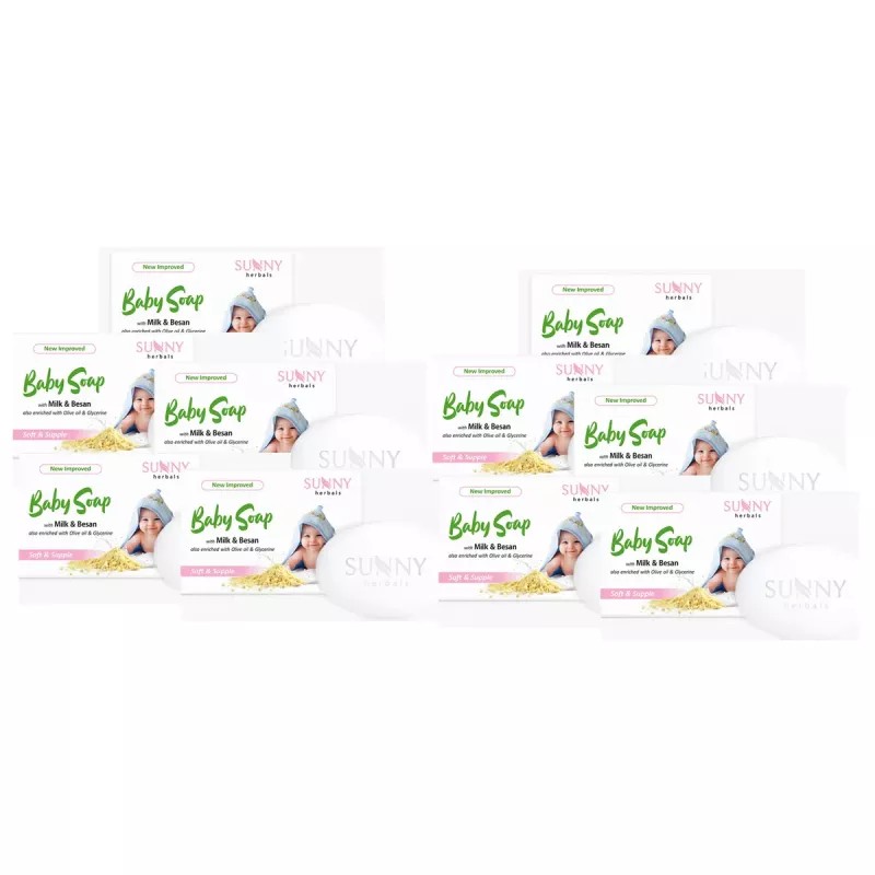 Bakson Sunny Baby Care Soap (75g, Pack of 10)