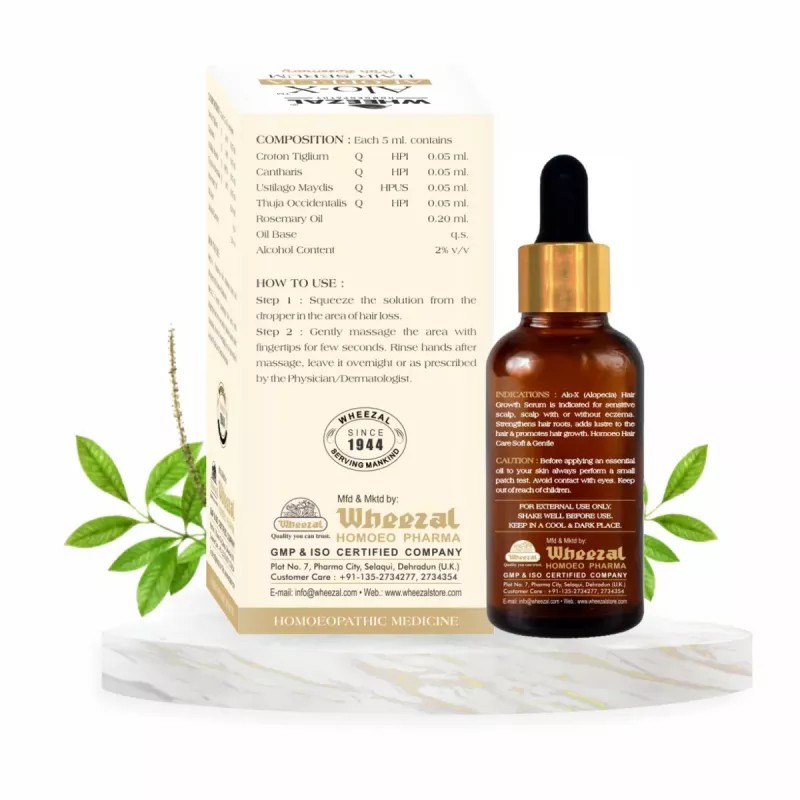 Wheezal Alo-X Alopecia Hair Serum (30ml)