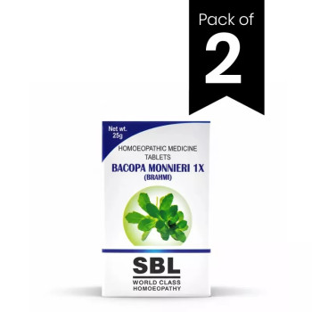 SBL Bacopa Monnieri (Brahmi) 1X (25g, Pack of 2)