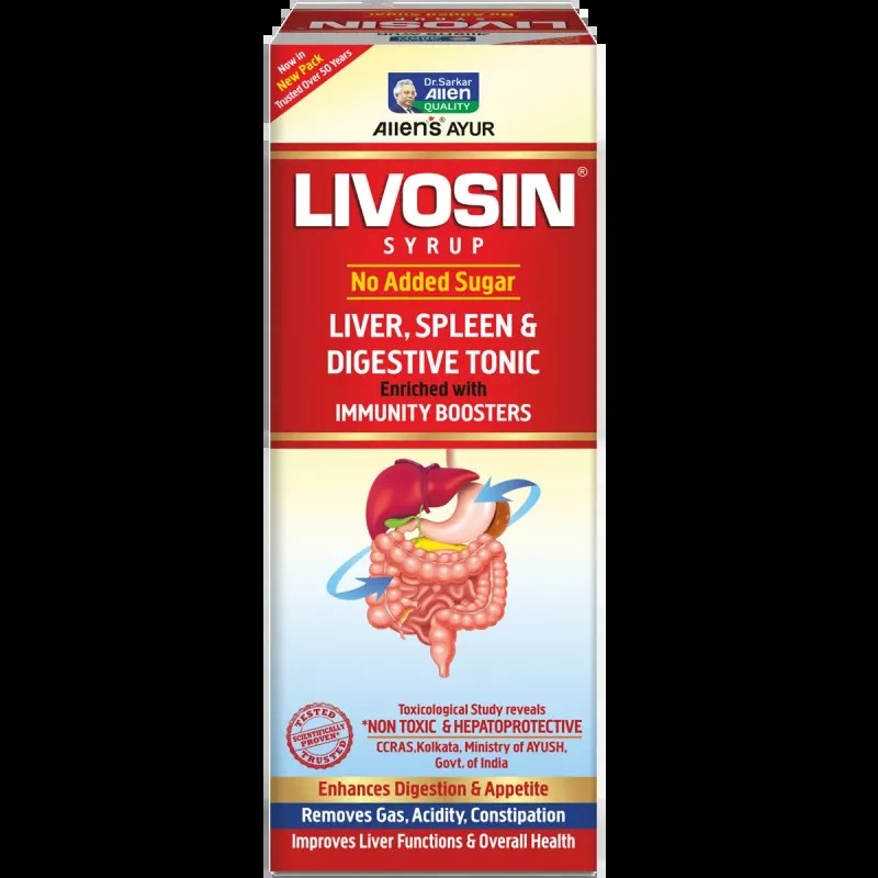 Allen Labs Livosin Syrup - No Added Sugar (250ml)