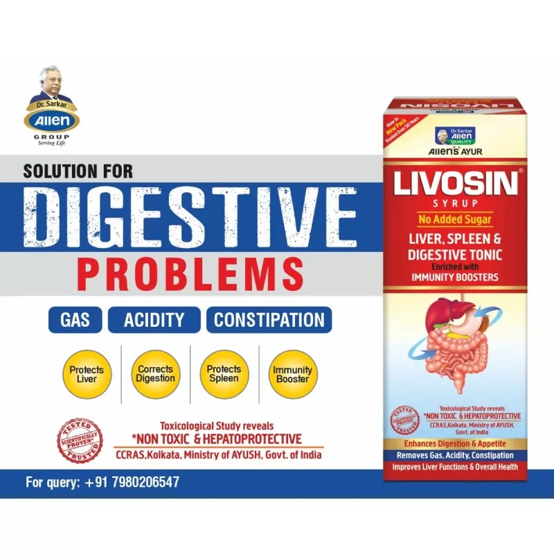 Allen Labs Livosin Syrup - No Added Sugar (250ml)