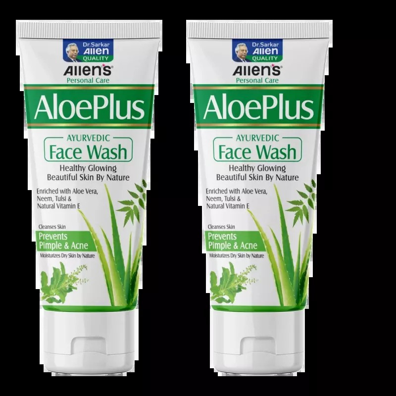 Allen Labs Aloe Plus Face Wash (100ml, Pack of 2)