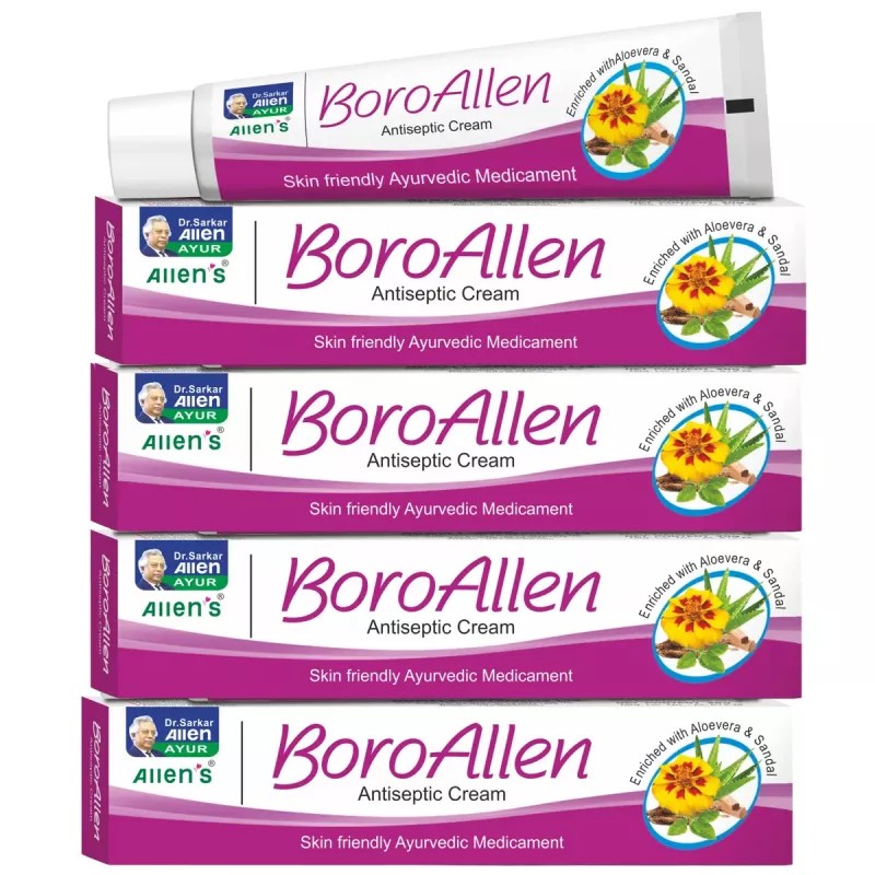 Allen Labs Boro Allen Antiseptic Cream (20g, Pack of 4)