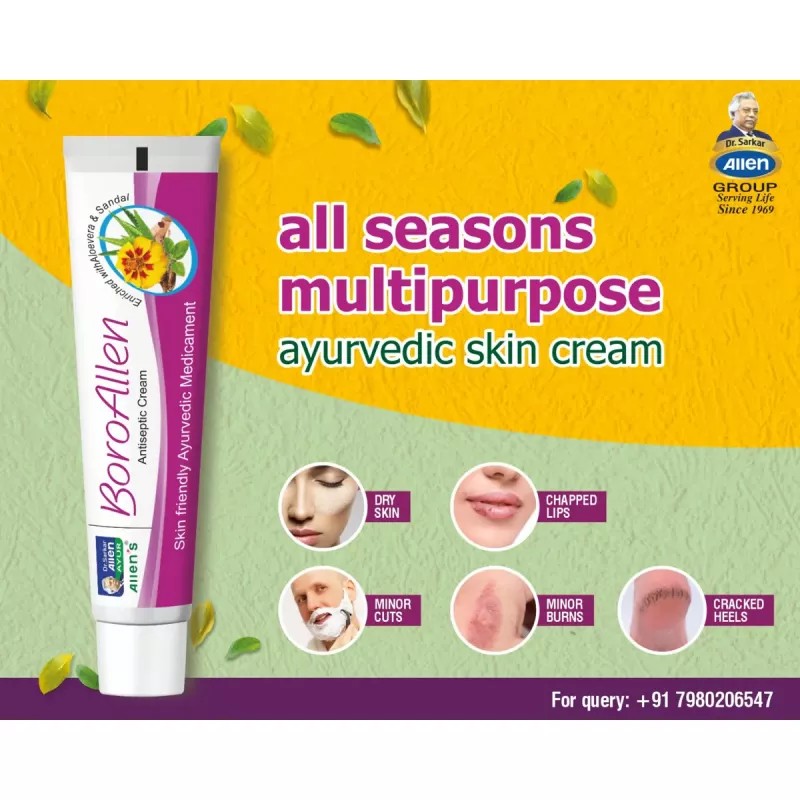 Allen Labs Boro Allen Antiseptic Cream (20g, Pack of 4)