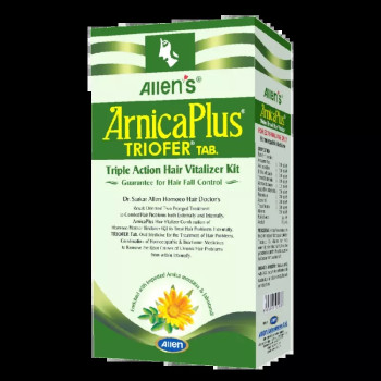 Allen Labs Arnica Plus Triple Action Hair Vitalizer With Triofer Tablets (Oil 100ml + 50Tabs) (1Pack)