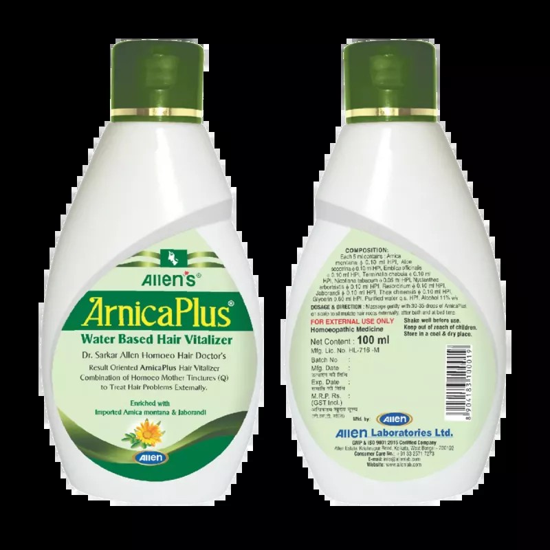 Allen Labs Arnica Plus Triple Action Hair Vitalizer With Triofer Tablets (Oil 100ml + 50Tabs) (1Pack)