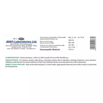 Allen Labs Arnica Ointment (25g, Pack of 2)