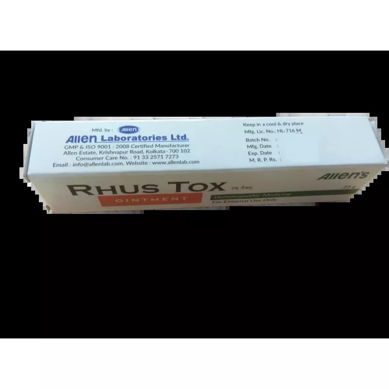 Allen Labs Rhus Tox Ointment (25g, Pack of 2)