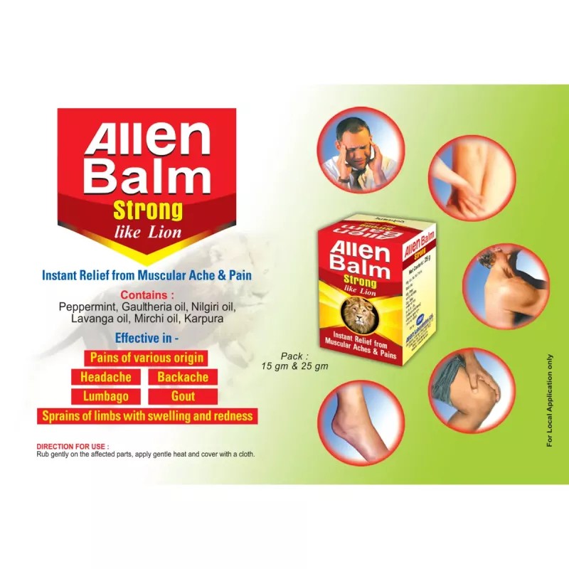 Allen Labs Balm Strong (25g, Pack of 3)