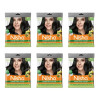 Nisha Creme Hair Color 1.0 Natural Black (40g, Pack of 6)