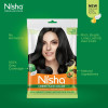 Nisha Creme Hair Color 1.0 Natural Black (40g, Pack of 6)