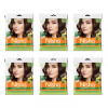 Nisha Creme Hair Color 3.0 Dark Brown (40g, Pack of 6)