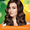 Nisha Creme Hair Color 3.0 Dark Brown (40g, Pack of 6)