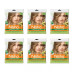 Nisha Creme Hair Color 8.0 Light Blonde (Pouch Pack) (Colorant 20g + Developer 20ml) (40g, Pack of 6)